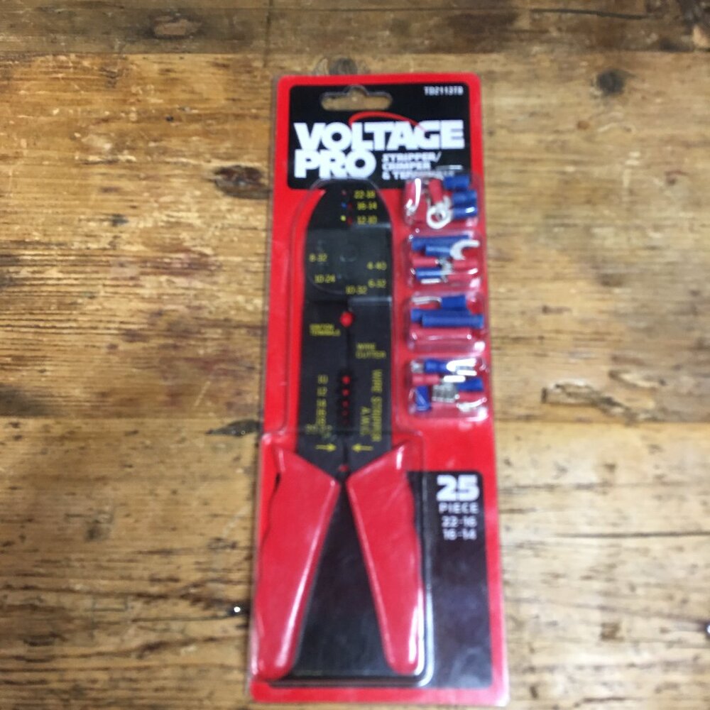 Voltage Pro Stripper/Crimper & Terminals Tool Set
